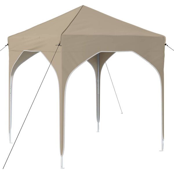 Rastezljivi šator za zabave 194 x 194 x 245 cm Krem - Krem / 194 x 194 x 245 cm