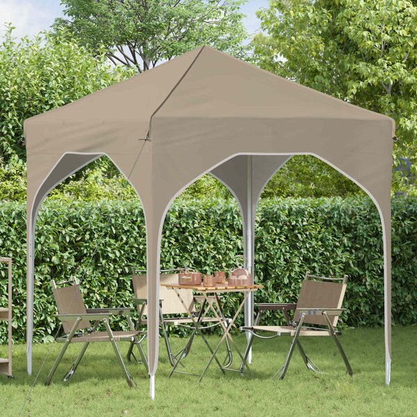 Rastezljivi šator za zabave 194 x 194 x 245 cm Krem - Krem / 194 x 194 x 245 cm