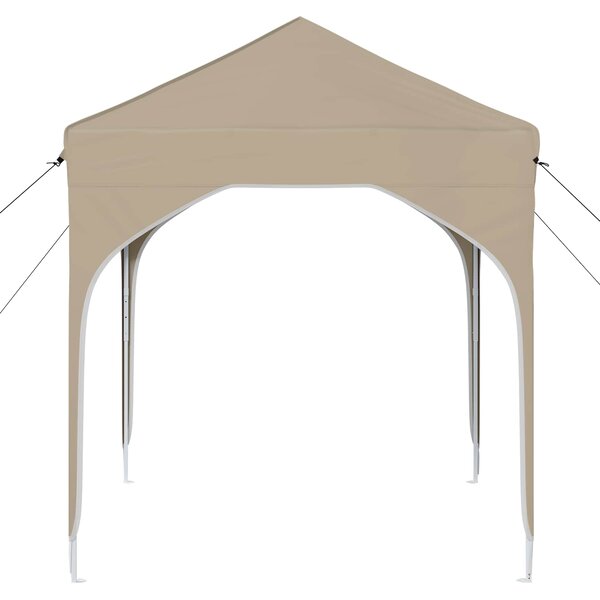 Rastezljivi šator za zabave 194 x 194 x 245 cm Krem - Krem / 194 x 194 x 245 cm