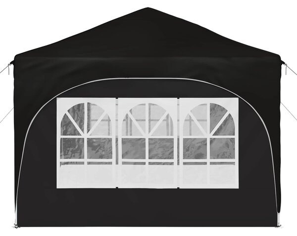 Rastezljivi šator za zabave 575 x 288 x 245 cm Crna - Crna / 575 x 288 x 245 cm
