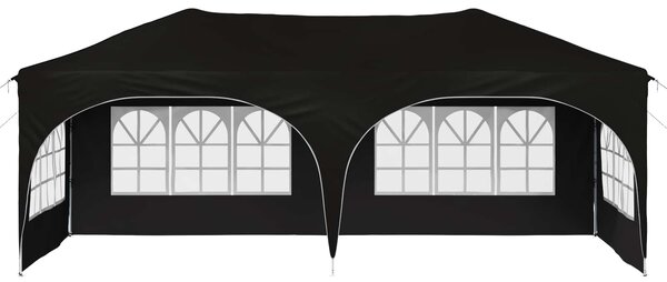 Rastezljivi šator za zabave 575 x 288 x 245 cm Crna - Crna / 575 x 288 x 245 cm
