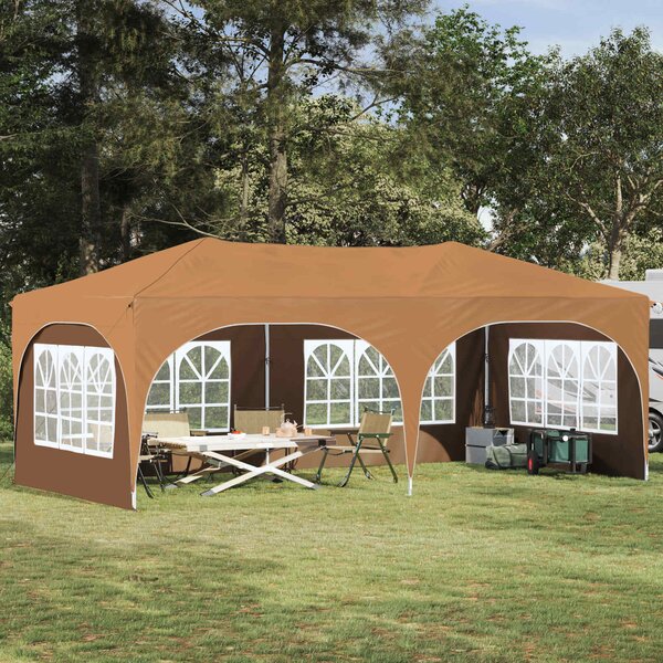 Rastezljivi šator za zabave 575 x 288 x 245 cm Bež - Bež / 575 x 288 x 245 cm