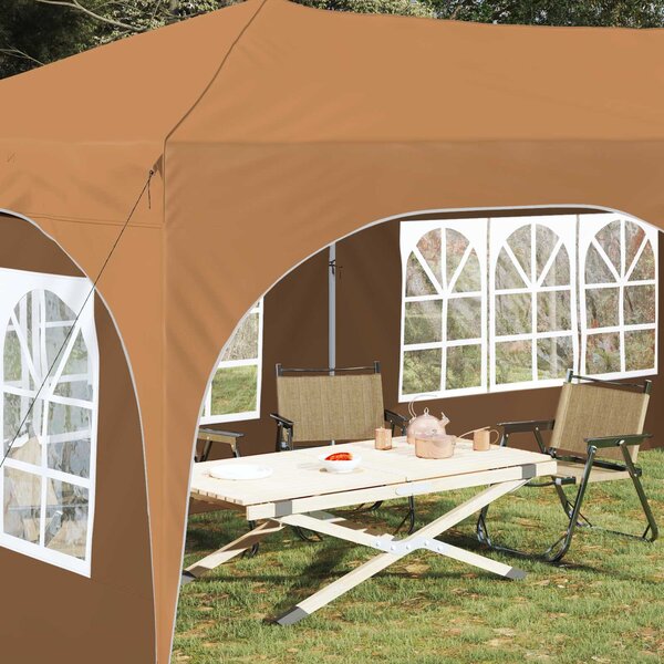 Rastezljivi šator za zabave 575 x 288 x 245 cm Bež - Bež / 575 x 288 x 245 cm