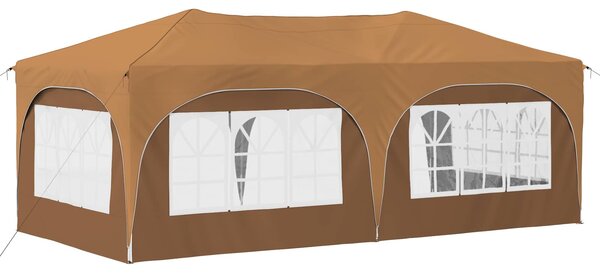 Rastezljivi šator za zabave 575 x 288 x 245 cm Bež - Bež / 575 x 288 x 245 cm