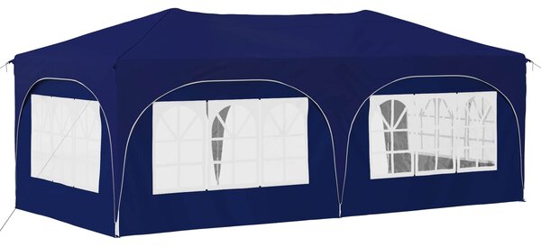 Rastezljivi šator za zabave 575 x 288 x 245 cm Plava - Plava / 575 x 288 x 245 cm