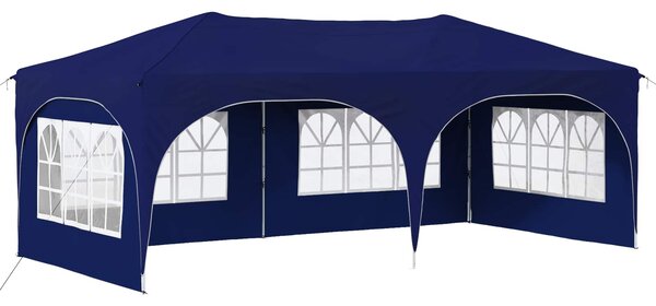 Rastezljivi šator za zabave 575 x 288 x 245 cm Plava - Plava / 575 x 288 x 245 cm