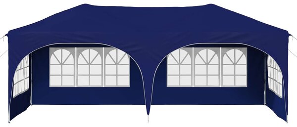 Rastezljivi šator za zabave 575 x 288 x 245 cm Plava - Plava / 575 x 288 x 245 cm