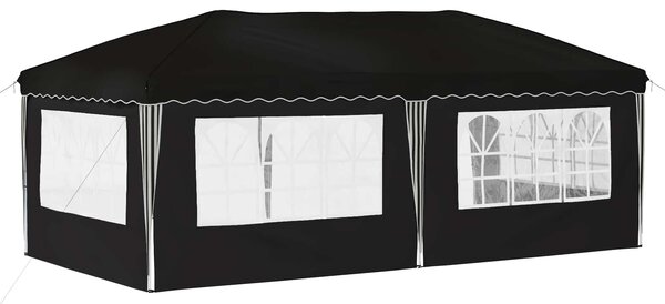 Rastezljivi šator za zabave 575 x 289 x 245 cm Crna - Crna / 575 x 289 x 245 cm