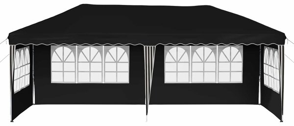 Rastezljivi šator za zabave 575 x 289 x 245 cm Crna - Crna / 575 x 289 x 245 cm