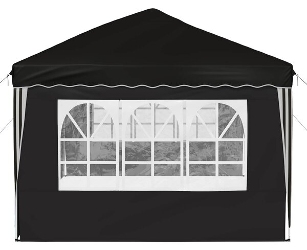 Rastezljivi šator za zabave 575 x 289 x 245 cm Crna - Crna / 575 x 289 x 245 cm
