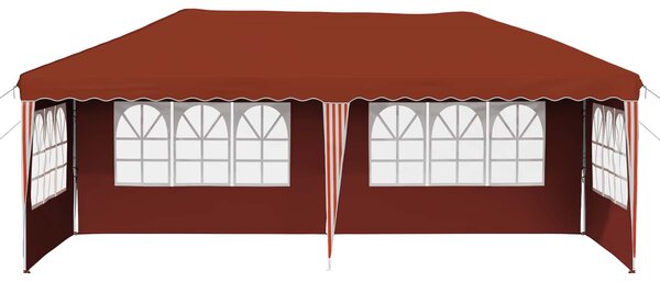 Rastezljivi šator za zabave 575 x 289 x 245 cm Terakota - Terakota / 575 x 289 x 245 cm