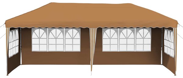 Rastezljivi šator za zabave 575 x 289 x 245 cm Bež - Bež / 575 x 289 x 245 cm