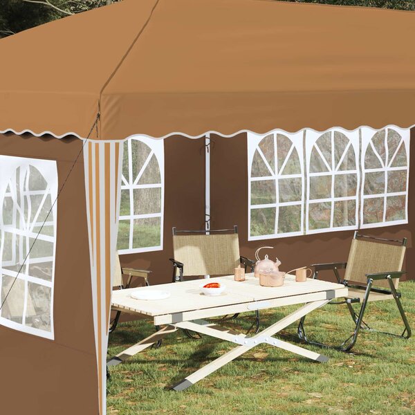 Rastezljivi šator za zabave 575 x 289 x 245 cm Bež - Bež / 575 x 289 x 245 cm