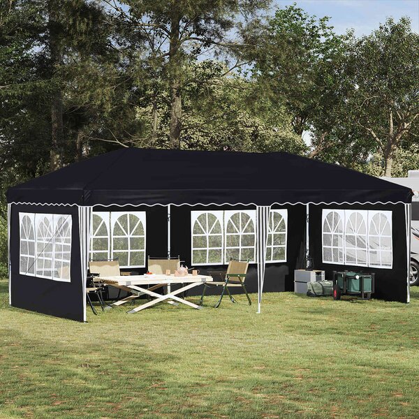 Rastezljivi šator za zabave 575 x 289 x 245 cm Antracit - Antracit / 575 x 289 x 245 cm