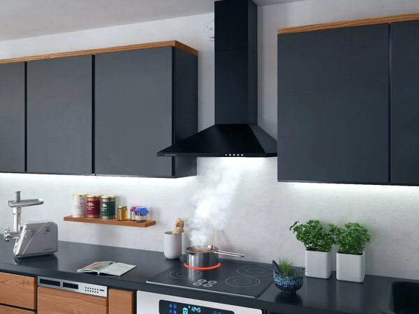 Kuhinjska napa s dimnjakom Berdsen BT-214 60 cm crna