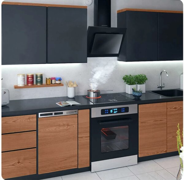 Kuhinjska napa s dimnjakom Berdsen BT-215 60 cm crna