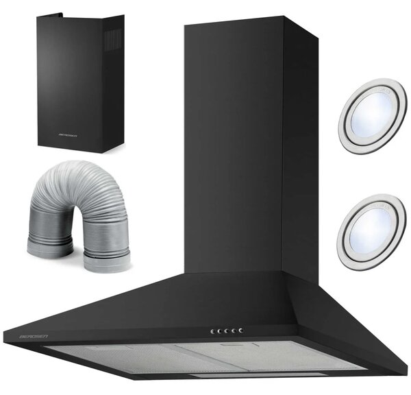 Kuhinjska napa s dimnjakom Berdsen BT-214 60 cm crna