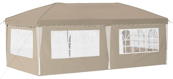 Rastezljivi šator za zabave 575 x 289 x 245 cm Krem - Krem / 575 x 289 x 245 cm