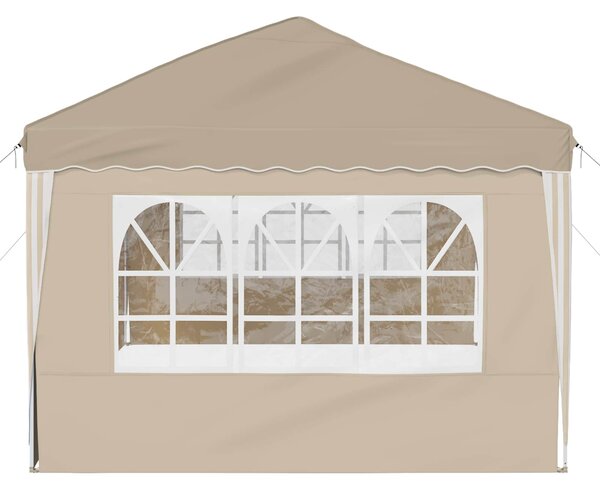 Rastezljivi šator za zabave 575 x 289 x 245 cm Krem - Krem / 575 x 289 x 245 cm