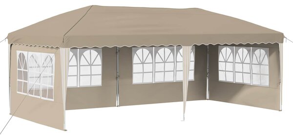 Rastezljivi šator za zabave 575 x 289 x 245 cm Krem - Krem / 575 x 289 x 245 cm