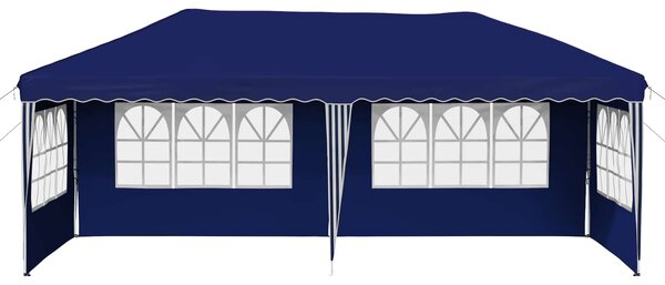 Rastezljivi šator za zabave 575 x 289 x 245 cm Plava - Plava / 575 x 289 x 245 cm