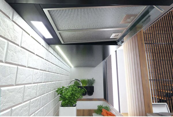 Kuhinjska napa za ispod ormarića - 50 cm Berdsen BE-10-A crna