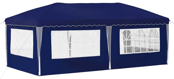 Rastezljivi šator za zabave 575 x 289 x 245 cm Plava - Plava / 575 x 289 x 245 cm