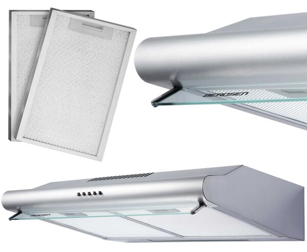 Kuhinjska napa za ispod ormarića - 60 cm Berdsen BE-10-A INOX