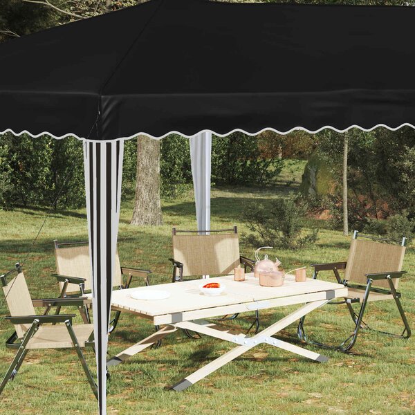 Rastezljivi šator za zabave 575 x 290 x 245 cm Crna - Crna / 575 x 290 x 245 cm