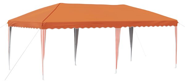 Rastezljivi šator za zabave 575 x 290 x 245 cm Narančasta - Narančasta / 575 x 290 x 245 cm