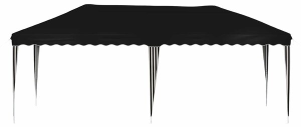 Rastezljivi šator za zabave 575 x 290 x 245 cm Crna - Crna / 575 x 290 x 245 cm