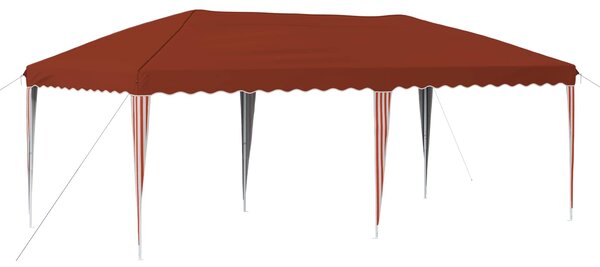 Rastezljivi šator za zabave 575 x 290 x 245 cm Terakota - Terakota / 575 x 290 x 245 cm