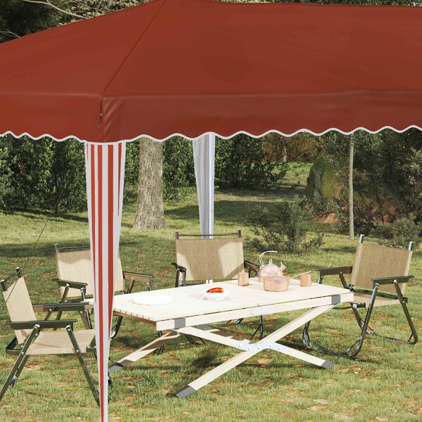 Rastezljivi šator za zabave 575 x 290 x 245 cm Terakota - Terakota / 575 x 290 x 245 cm