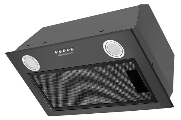 Kuhinjska napa za ispod ormarića 52 cm crna BE-50