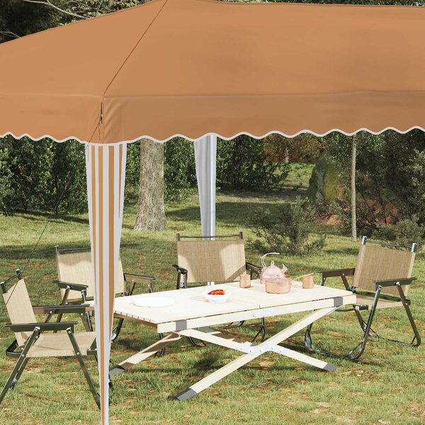 Rastezljivi šator za zabave 575 x 290 x 245 cm Bež - Bež / 575 x 290 x 245 cm