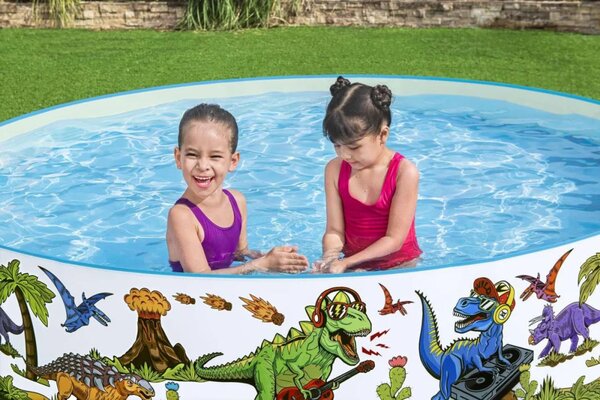 Proširivi bazen s dinosaurima za djecu 3+ BESTWAY 244x46 cm vinil + PVC