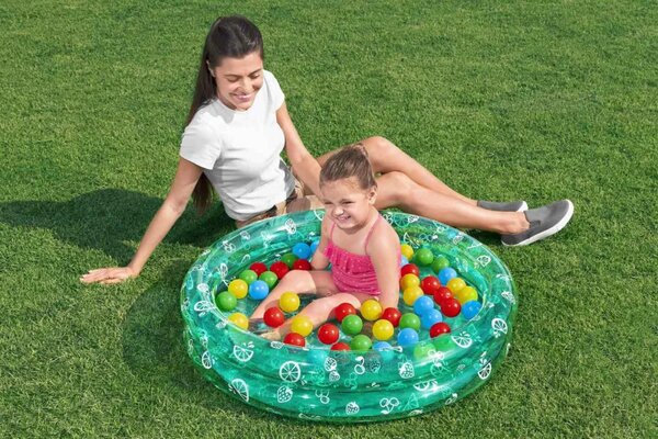 Zeleni bazen 91x20cm + BESTWAY loptice