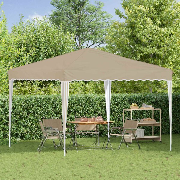 Rastezljivi šator za zabave 288 x 288 x 245 cm Krem - Krem / 288 x 288 x 245 cm