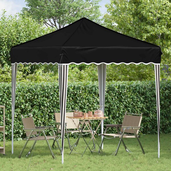Rastezljivi šator za zabave 195 x 195 x 245 cm Crna - Crna / 195 x 195 x 245 cm