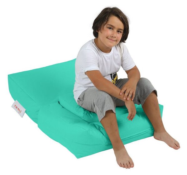 Atelier Del Sofa Vreća za sjedenje, Kids Single Seat Pouffe - Turquoise