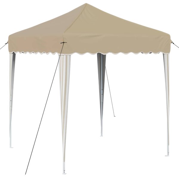 Rastezljivi šator za zabave 195 x 195 x 245 cm Krem - Krem / 195 x 195 x 245 cm