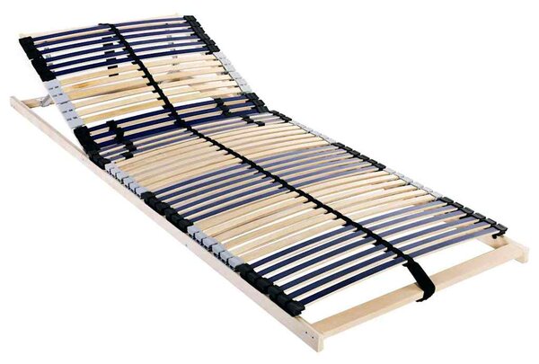 Ležaj s letvicama Smeđa 80 x 190 cm Čvrsto drvo bukve - Smeđa / 80 x 190 cm