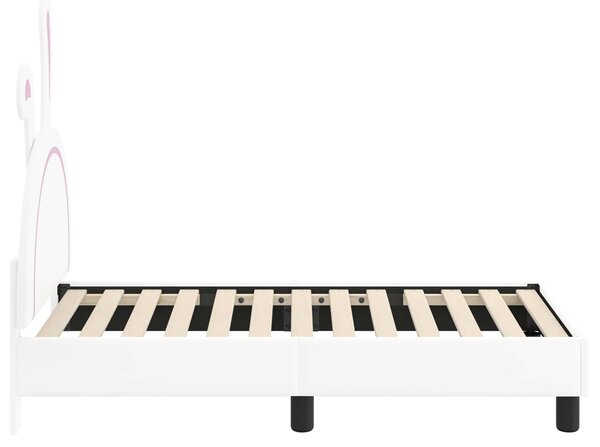 Okvir kreveta za malu djecu s naslonom Bijela 70 x 140 cm PU - Bijela / 70 x 140 cm