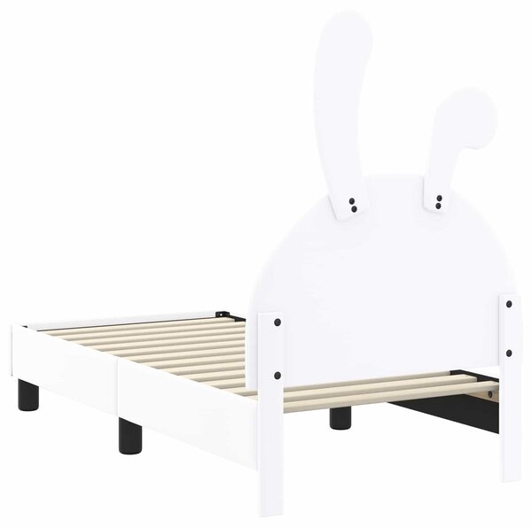 Okvir kreveta za malu djecu s naslonom Bijela 70 x 140 cm PU - Bijela / 70 x 140 cm