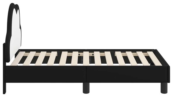 Okvir kreveta za malu djecu s naslonom Crna 70 x 140 cm PU - Crna / 70 x 140 cm