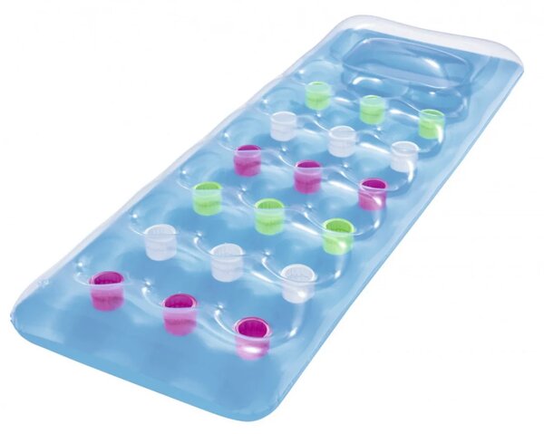 Napuhavački madrac za plažu plavi 188x71cm BESTWAY + prozirni prozor, plava