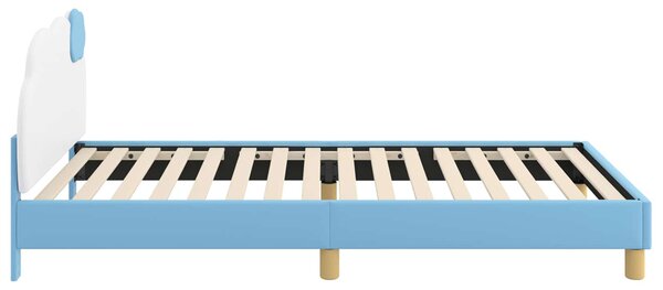 Krevet za djecu s uzglavljem Plava 90 x 200 cm PU - Plava / 90 x 200 cm