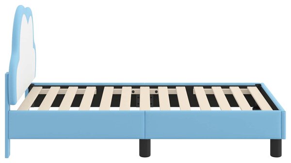 Okvir kreveta za malu djecu s naslonom Plava 70 x 140 cm PU - Plava / 70 x 140 cm