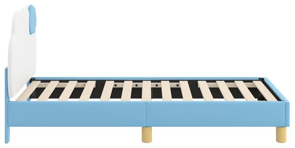 Krevet za djecu s uzglavljem Plava 80 x 160 cm PU - Plava / 80 x 160 cm