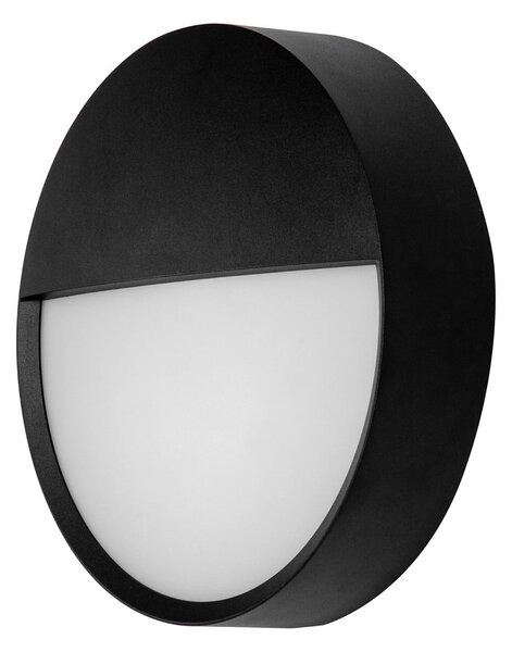 BRUMBERG EYE poluotvoreno crno CCT IP65 vanjsko zidno LED svjetlo, Crno, Područje hodnika, Aluminij